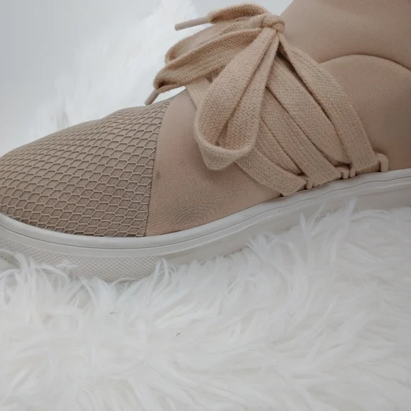 Steve Madden Lancer Blush Pinkish Tan Trainers Sneakers Lace Up Women's Size 6.5 - Picture 6 of 9